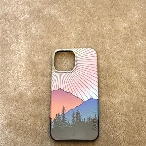 Sunset Mountain Forest Phone Case - Orange Blue Gradient (Casely Brand)